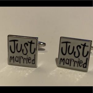 Just Married Cuff Links